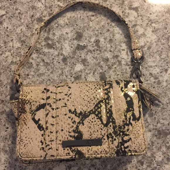 💼🐍 Kenneth Cole Reaction Faux Snakeskin Minibag / Wristlet! 🐍💼 - Picture 2 of 9